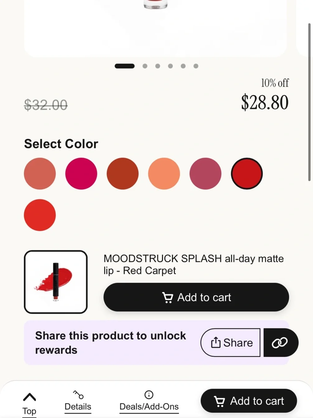 Younique MOODSTRUCK Matte Liquid Lipstick — Pouty Pink
